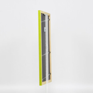 Marco de madera efecto Perfil 89 verde 25x80 cm cristal antirreflejos