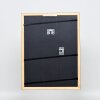 Efecto marco de madera perfil 89 marrón oscuro 30x30 cm cristal antirreflejos