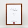 Efecto marco de madera perfil 89 marrón oscuro 30x45 cm cristal antirreflejos
