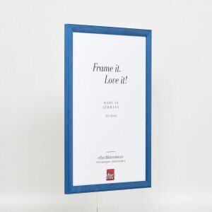 Efecto marco de madera perfil 89 azul 42x59,4 cm cristal antirreflejo