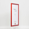 Efecto marco de madera perfil 89 rojo 45x60 cm cristal antirreflejo