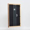 Efecto marco de madera perfil 89 marrón oscuro 45x60 cm cristal antirreflejo