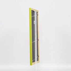 Efecto marco de madera perfil 89 verde 50x50 cm cristal antirreflectante