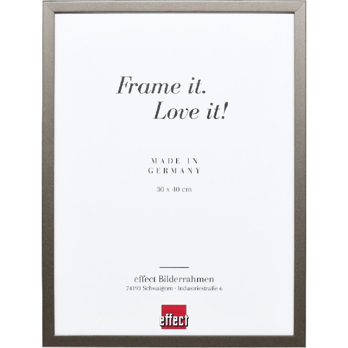 Marco de fotos Effect Profil Top S Platin 45x60 cm Cristal Antireflejo