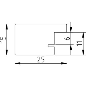 Marco de fotos de madera Effect Profil Top Pro blanco 50x60 cm con vidrio antireflejo