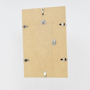 Marco clip efecto 30x30 cm cristal acrílico Portarretratos sin marco para colgar en la pared