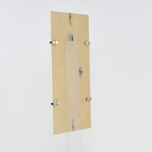 Marco clip efecto 30x45 cm cristal acrílico Portarretratos sin marco para colgar en la pared