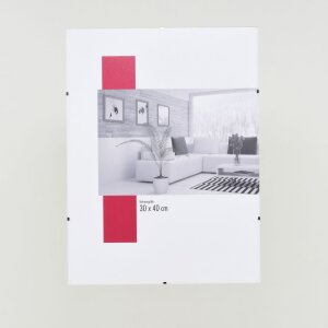 Marco clip efecto 30x45 cm cristal acrílico Portarretratos sin marco para colgar en la pared