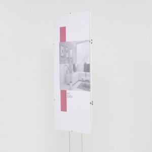 Marco clip efecto 35x50 cm cristal acrílico Portarretratos sin marco para colgar en la pared