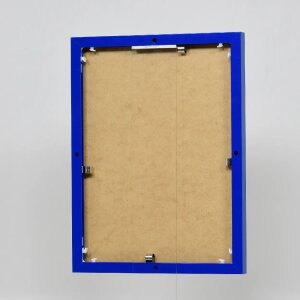 Portarretratos efecto aluminio Quadro 21x28 cm cristal acrílico azul