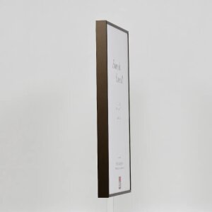 Marco de aluminio efecto Quadro 21x29,7 cm bronce cristal acrílico