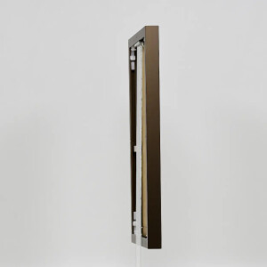 Efecto marco de aluminio Quadro 23x70 cm bronce cristal acrílico