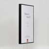 Marco de aluminio efecto Quadro 25x60 cm cristal acrílico negro trasera MDF