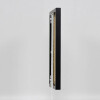 Marco de aluminio efecto Quadro 25x60 cm cristal acrílico negro trasera MDF