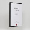 Efecto marco de aluminio Quadro 25x70 cm cristal acrílico negro mate brillante