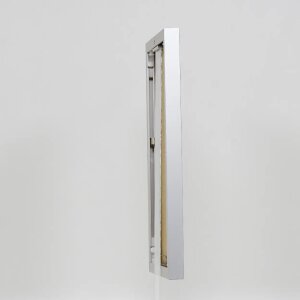 Marco de aluminio efecto Quadro 25x80 cm cristal acrílico plateado