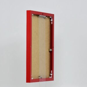 Portarretratos efecto aluminio Quadro 35x50 cm cristal acrílico rojo