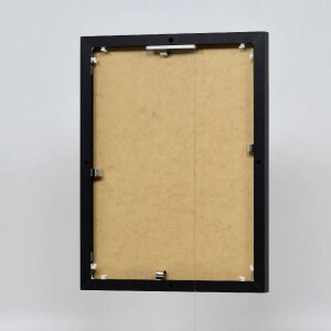 Portarretratos efecto aluminio Quadro 35x50 cm cristal acrílico negro