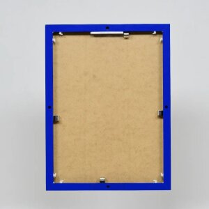 Portarretratos efecto aluminio Quadro 40x60 cm cristal acrílico azul
