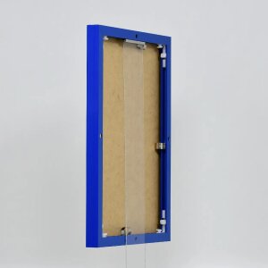 Portarretratos efecto aluminio Quadro 40x60 cm cristal acrílico azul