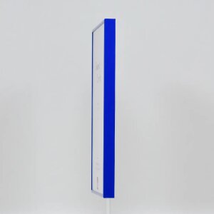 Portarretratos efecto aluminio Quadro 40x60 cm cristal acrílico azul