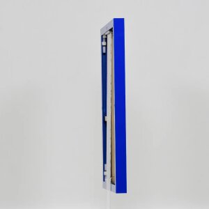 Portarretratos efecto aluminio Quadro 40x60 cm cristal acrílico azul