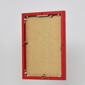 Portarretratos efecto aluminio Quadro 45x80 cm rojo con cristal acrílico