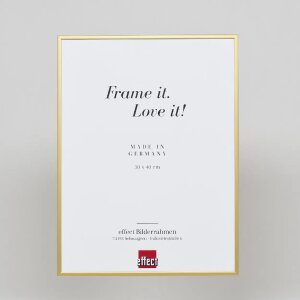Efecto Quadro marco de aluminio 45x80 cm oro con cristal acrílico