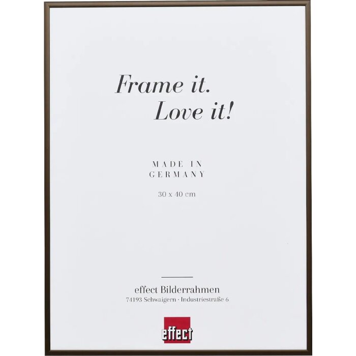Efecto Quadro marco de aluminio 45x80 cm blanco con cristal acrílico