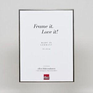Efecto Quadro marco de aluminio 45x80 cm plata de alto brillo de cristal acrílico
