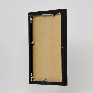 Efecto Quadro marco de aluminio 45x80 cm vidrio acrílico negro de alto brillo