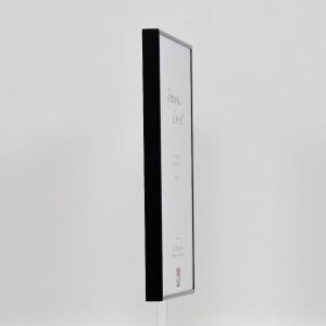 Efecto Quadro marco de aluminio 45x80 cm vidrio acrílico negro de alto brillo