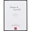 Efecto Quadro marco de aluminio 45x80 cm vidrio acrílico negro de alto brillo