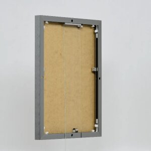 Portarretratos efecto aluminio Quadro 45x80 cm plata envejecida con cristal acrílico