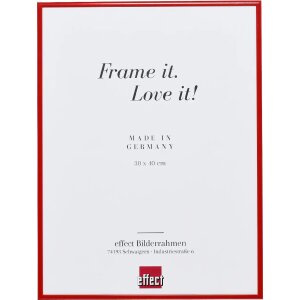 Efecto Quadro marco de aluminio 50x60 cm rojo con cristal...