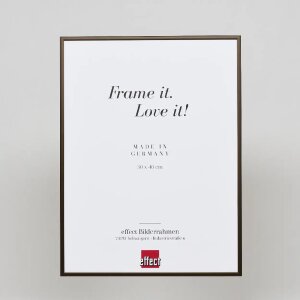 Efecto marco de aluminio Quadro 50x70 cm bronce cristal acrílico