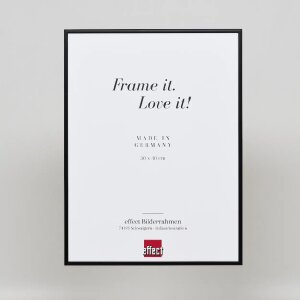 Efecto Quadro marco de aluminio 50x75 cm cristal acrílico negro