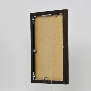 Efecto Quadro marco de aluminio 50x75 cm bronce vidrio acrílico