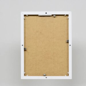 Portarretratos efecto aluminio Quadro 59,4x84,1 cm cristal acrílico blanco