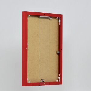 Portarretratos efecto aluminio Quadro 59,4x84,1 cm cristal acrílico rojo