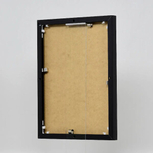 Portarretratos efecto aluminio Quadro 59,4x84,1 cm cristal acrílico negro alto brillo