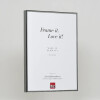 Efecto marco de aluminio Quadro 70x70 cm plata antigua cristal acrílico