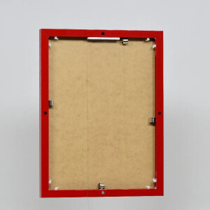 Portarretratos efecto aluminio Quadro 14,8x21 cm cristal acrílico rojo