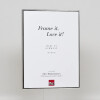 Portarretratos efecto aluminio Quadro 14,8x21 cm cristal acrílico plata alto brillo
