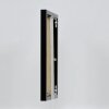 Portarretratos efecto aluminio Quadro 14,8x21 cm cristal acrílico negro alto brillo