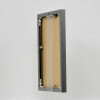 Portarretratos efecto aluminio Quadro 14,8x21 cm plata envejecida cristal acrílico