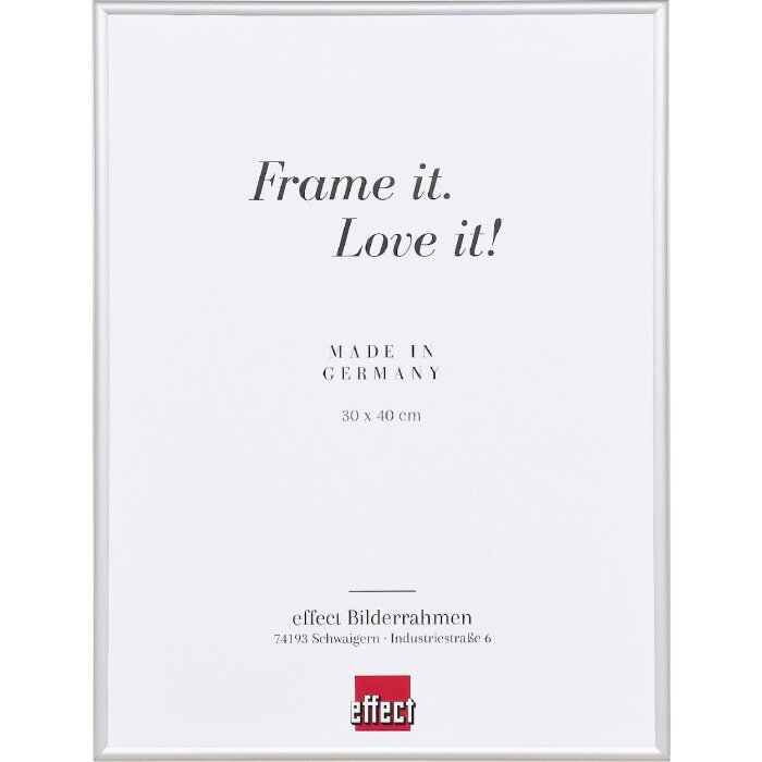 Marco de fotos Effect Aluminium Serie 1, 18 x 24 cm, plata