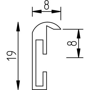 Marco de fotos effect Serie 1 de aluminio 23 x 70 cm