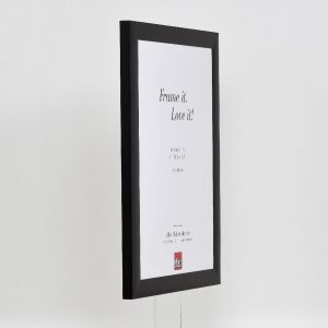 Marco de fotos de aluminio Efecto Profil S3 Negro 70x70 cm Vidrio Acrílico