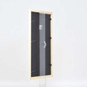 Efecto marco de madera perfil 32 blanco 45x60 cm cristal acrílico